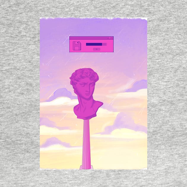 Aesthetic Vaporwave 00s sculpture by Laakiiart